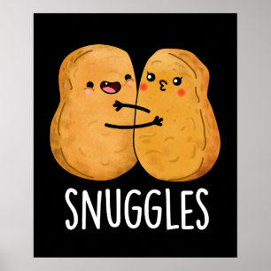 Poster Épingles Funny Nugget Couple Pun Dark BG