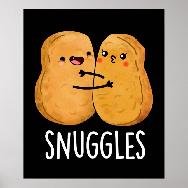 Poster Épingles Funny Nugget Couple Pun Dark BG (Devant)