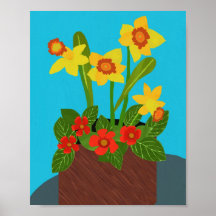 Poster Episcia et Daffodique