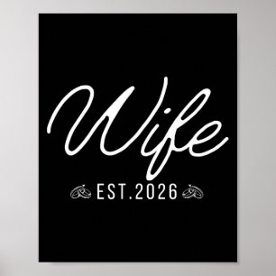 Poster Épouse 2026 Couples Mariés Mariage Fiançailles