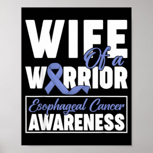 Poster Épouse d'un guerrier Sensibilisation au cancer de 