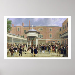 Poster Epsom Races : Settling Day at Tattersall's