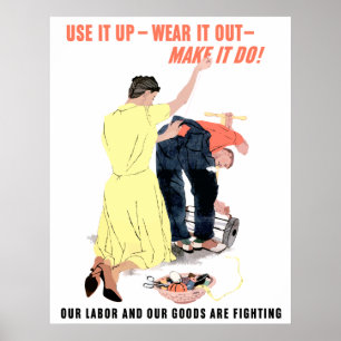 Poster Épuisez-le -- Portez-le  -- Faites-le faire