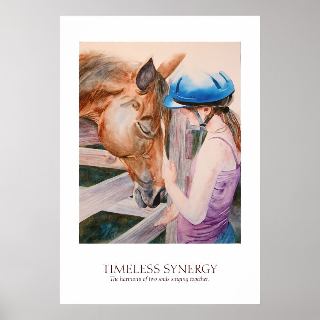 Poster Équestre équitation Équestre Synergie Partenaire P (Devant)
