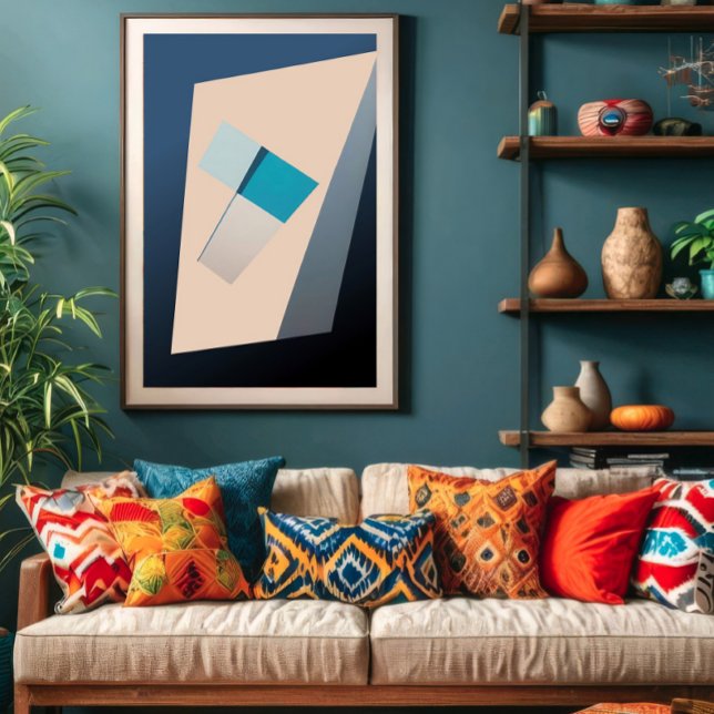 Poster Équilibre en bleu (Créateur téléchargé)