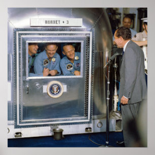 Poster Équipage Apollo 11 En Quarantaine