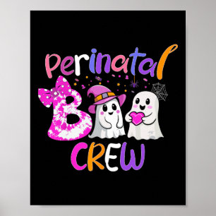 Poster Équipage De Boo Périnatale Halloween Correspondant