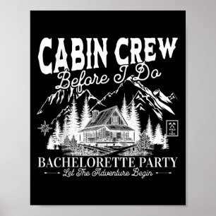 Poster Équipage de Cabine Avant de Faire du Camping Bach 