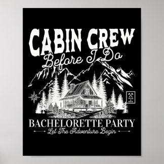 Poster Équipage de cabine avant de faire le camp Bach Ent