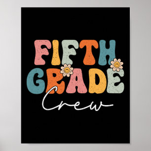 Poster Équipage de cinquième année rentrée scolaire ensei