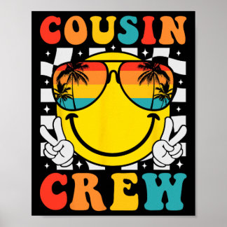 Poster Équipage de cousins 2025 Voyage de famille à la pl