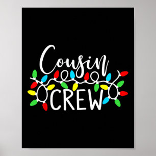 Poster Équipage de Cousins Noël Xmas Lumières Famille Ten