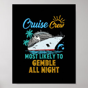 Poster Équipage de croisière en famille drôle le plus sus