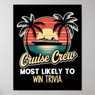 Poster Équipage de croisière le plus susceptible de gagne