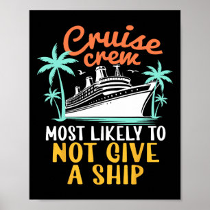 Poster Équipage de croisière le plus susceptible de ne pa