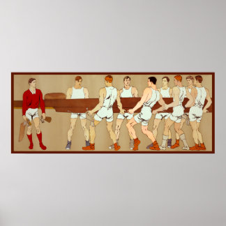 Poster Équipage de remorquage Ventilateurs de sports Vint