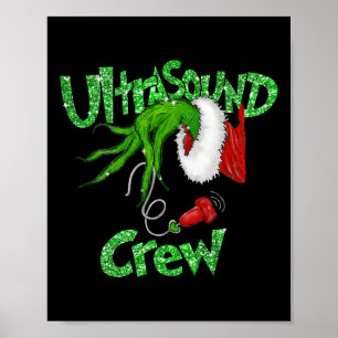 Poster Équipage échographie Sonographe Joyeux Noël Xmas P