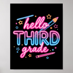 Poster Équipe 3e année Retour à l'école Année Vêtements