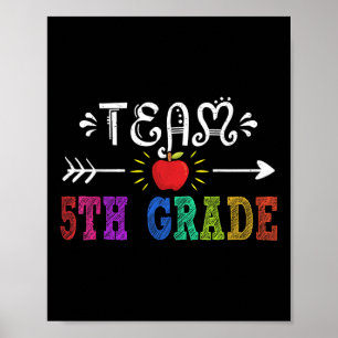 Poster Équipe 5e année Tee 5e année Enseignant de l'équip