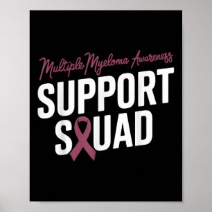 Poster Équipe Bourgogne De Soutien Au Ruban Pour Le Myélo
