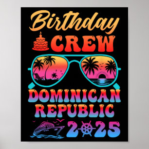 Poster Équipe d'anniversaire en République dominicaine Cr