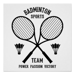 Poster Équipe de badminton