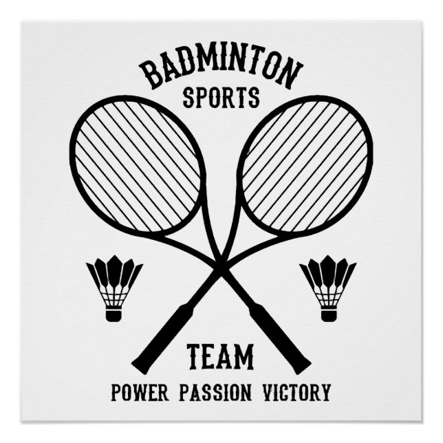 Poster Équipe de badminton (Devant)
