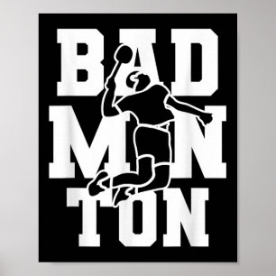 Poster Équipe de badminton Joueur de volant Entraîneur