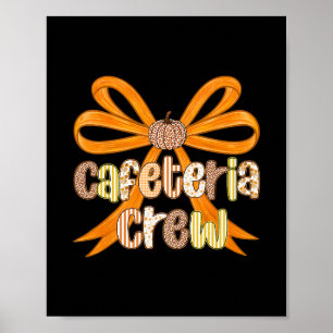 Poster Équipe de cafétéria Préparatifs Coquette Automne A