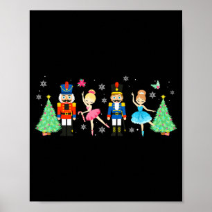 Poster Équipe de Casse-Noisette Ballet Danse Joyeux Noël