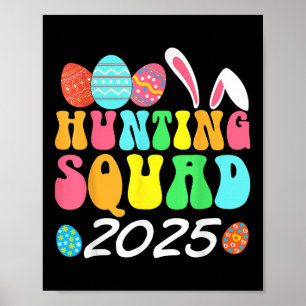Poster Équipe de chasse aux oeufs 2025 Chasse aux oeufs d