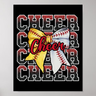 Poster Équipe de cheer coquette bow sport vendre softll r