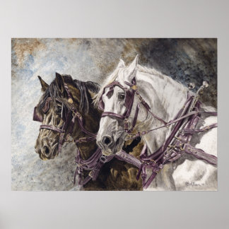 Poster Équipe de Cheval