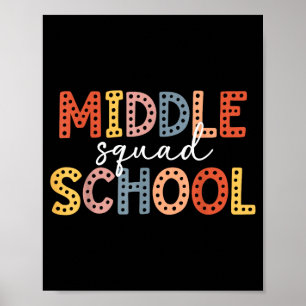 Poster Équipe de collège équipe d'enseignants de collège
