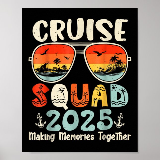 Poster Équipe de croisière 2025 Famille de jumelage de va (Devant)