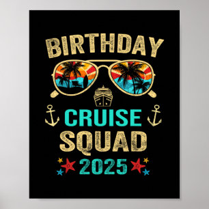 Poster Équipe de croisière d'anniversaire 2025
