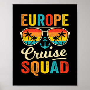 Poster Équipe de Croisière en Europe 2025 Famille Corresp