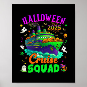 Poster Équipe de croisière Halloween 2025 Croisière en ba