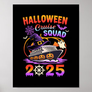 Poster Équipe de croisière Halloween 2025 Vacances citrou