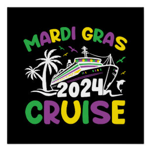 Poster Équipe de croisière Mardi Gras