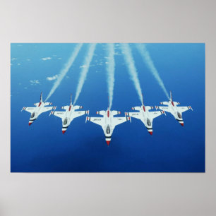 Poster Équipe de démonstration en vol de Thunderbirds