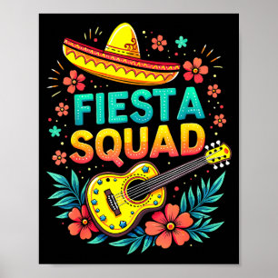 Poster Équipe de fiesta correspondant au thème cinq de ma