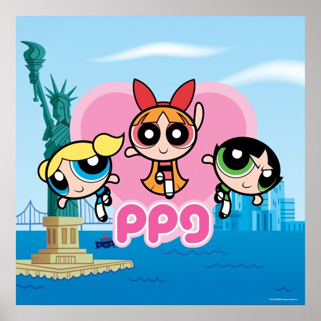 Poster Équipe de filles Powerpuff stupéfiant (Devant)