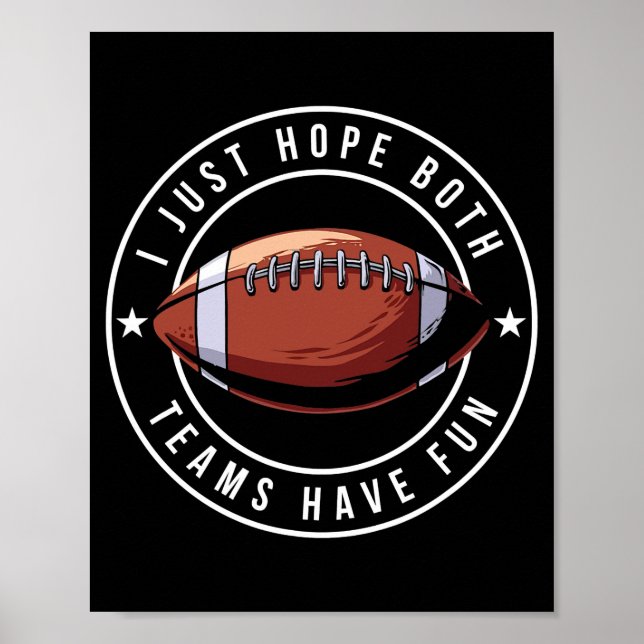 Poster Équipe de football américain Have Fun Funny (Devant)