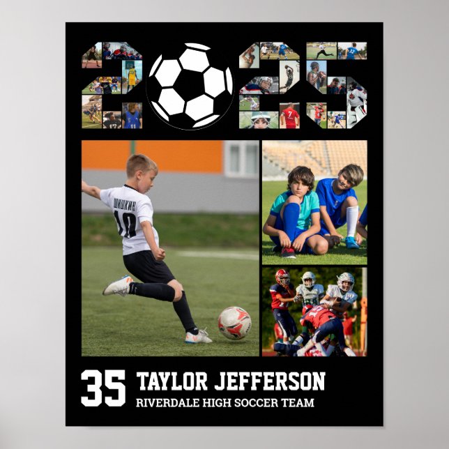 Poster Équipe de football de classe supérieure de 2025 Co (Devant)