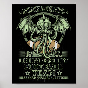 Poster Équipe de football de l'Université Miskatonic 1690