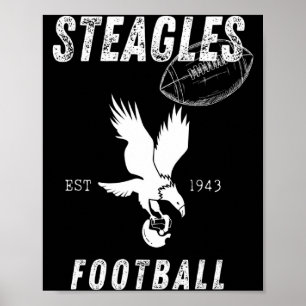 Poster Équipe de football des Steagles 1943 Phil Phit Com