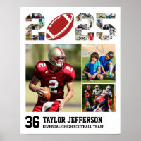 Équipe de football senior 2025 Sports Photo Collag