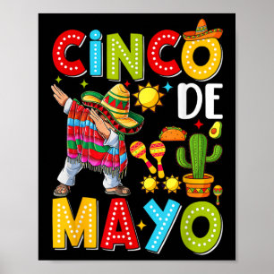 Poster Équipe de la fête mexicaine Cinco De Mayo 5 De May