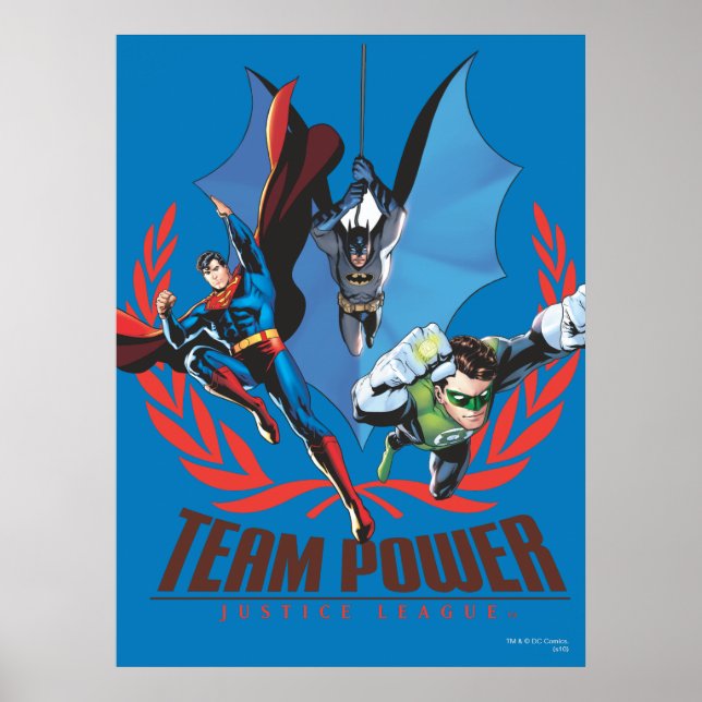 Poster Équipe de la Ligue de Justice (Devant)